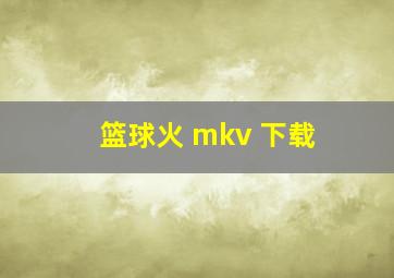 篮球火 mkv 下载